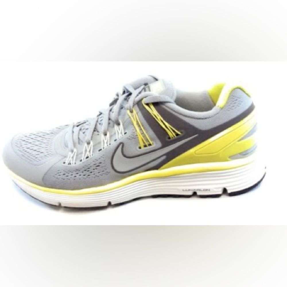 Womens Nike Lunareclipse 3 Running SZ 8.5 Grey Yellow White Sneakers Shoe